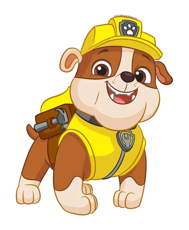 mural decorativo autoadhesivo PAW Patrol amarillo y beige de Sanders & Sanders – 601419