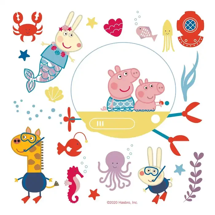 mural decorativo autoadhesivo Peppa Pig multi color de Sanders & Sanders – 601338