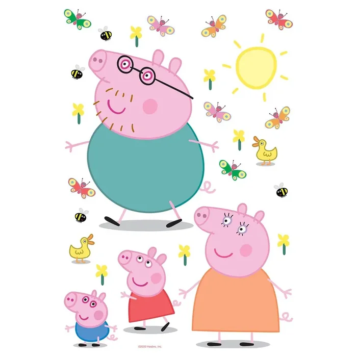 mural decorativo autoadhesivo Peppa Pig multi color de Sanders & Sanders – 601348