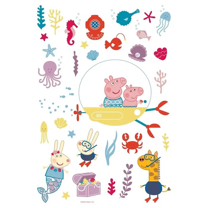 mural decorativo autoadhesivo Peppa Pig multi color de Sanders & Sanders – 601349