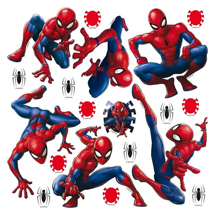 mural decorativo autoadhesivo Spider-Man azul y rojo de Sanders & Sanders – 600952