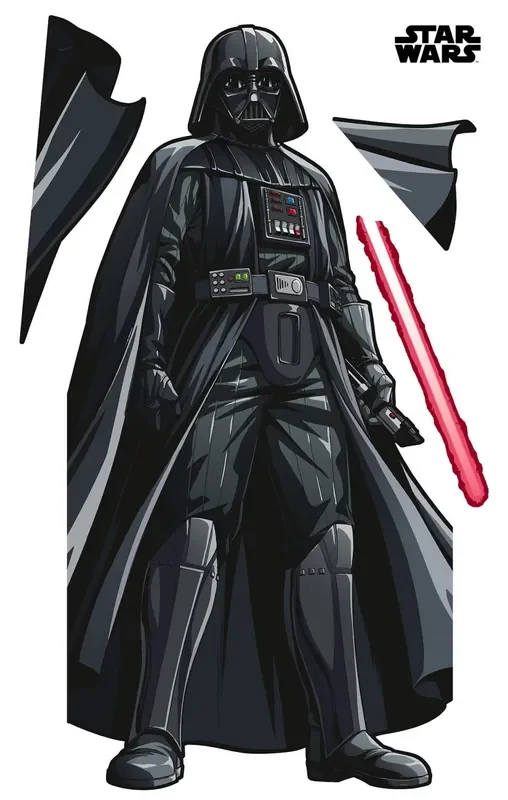 mural decorativo autoadhesivo Star Wars Darth Vader XXL negro de Disney – 612422