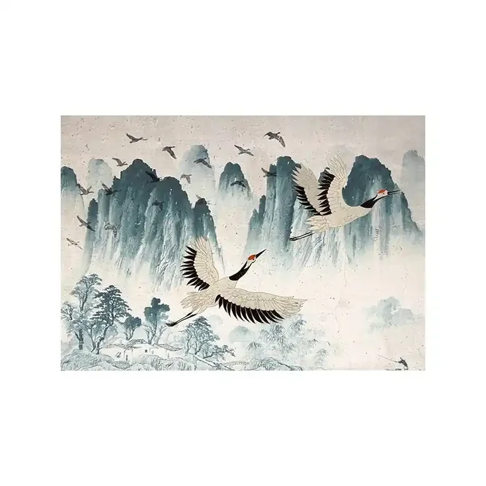 Mural Essentials Flying Cranes 752-009