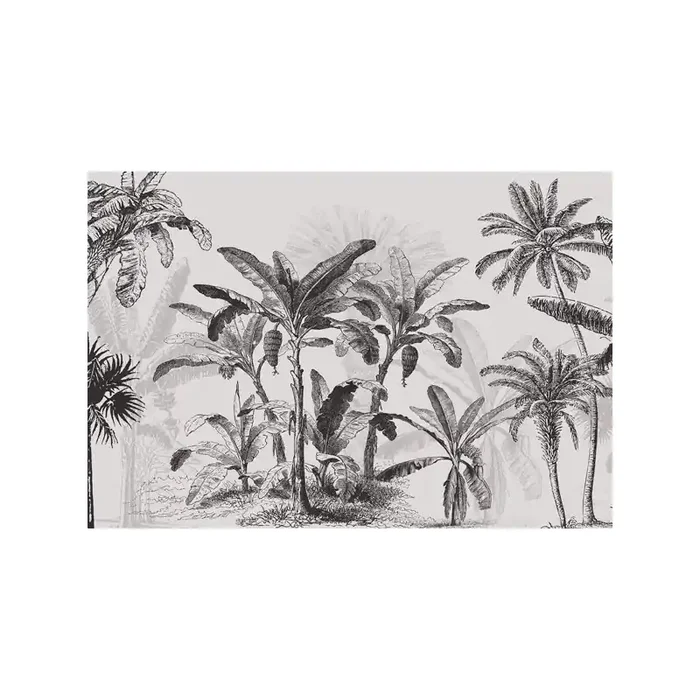 Mural Royal Palms Grey ANIM016