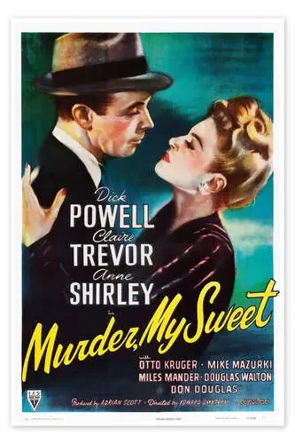 MURDER, MY SWEET, from left, Dick Powell, Claire Trevor, 1944 Everett Collection