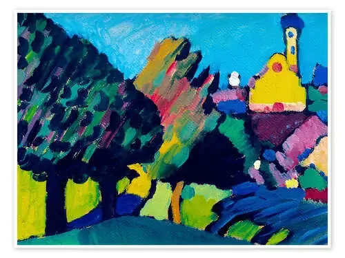 Murnau – Autumn landscape de Wassily Kandinsky akg-images