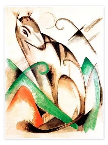 Mythical Creature Sitting de Franz Marc akg-images