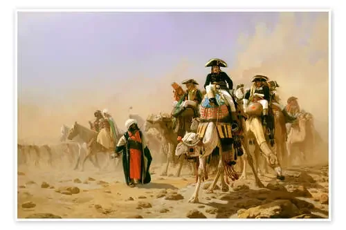Napoleon and his staff in Egypt, 1867 de Jean-Léon Gérôme akg-images