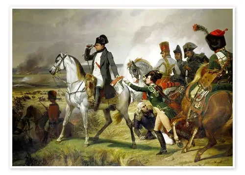 Napoleon Bonaparte, Battle of Wagram 06 July 1809th de Emile Jean Horace Vernet ARTOTHEK