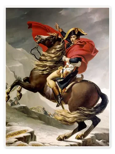Napoleón cruza San Bernardo de Jacques-Louis David akg-images