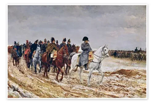 Napoleon on campaign de Jean-Louis Ernest Meissonier Bridgeman Images