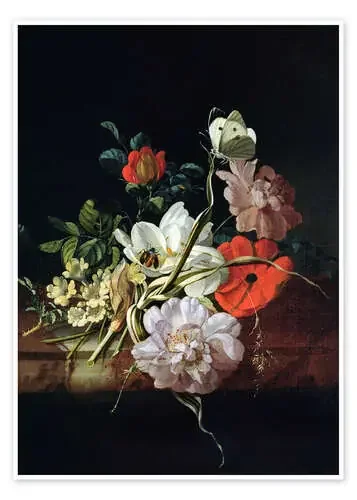 Naturaleza muerta con flores de Rachel Ruysch Bridgeman Images