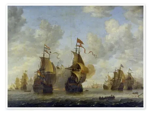 Naval Battle. de Jan Beerstraten ARTOTHEK