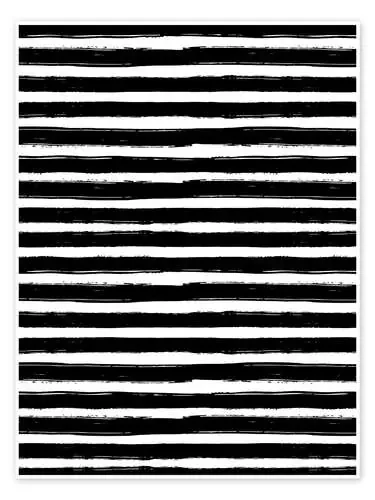 Negro blanco a rayas de dear dear