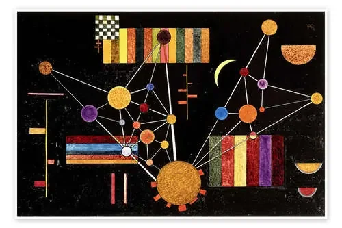 Network seen from Above, No.231 de Wassily Kandinsky Bridgeman Images