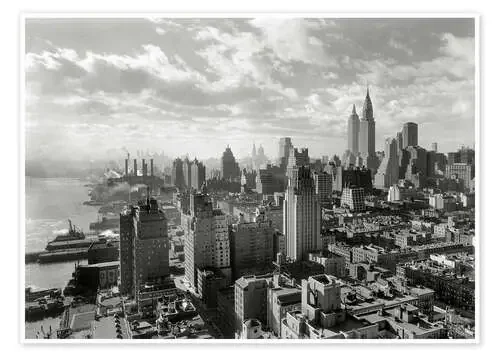 New York, Manhattan Skyline 1930 de Sascha Kilmer