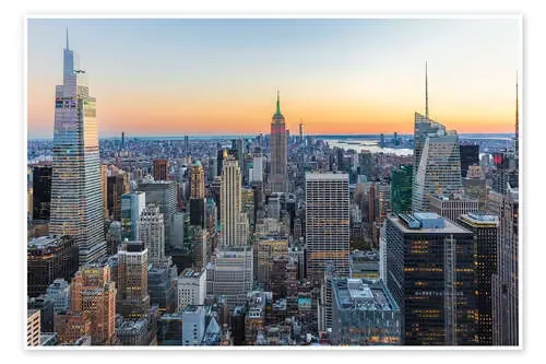 New York Sunset from Rockefeller Center de Mike Centioli