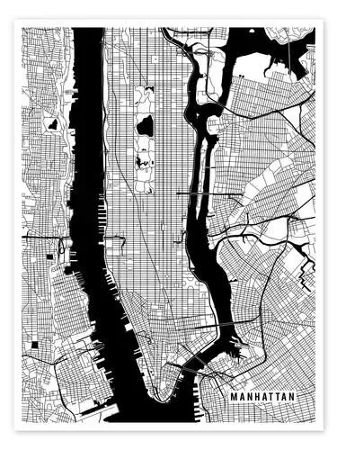 New York USA Map de Main Street Maps