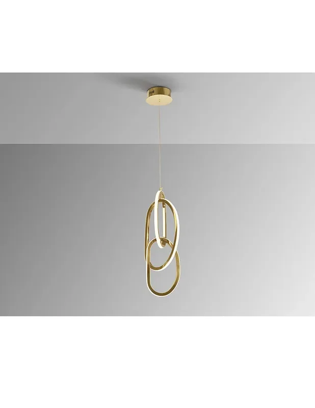 Nexo Lámpara Schuller 3 Luces Oro