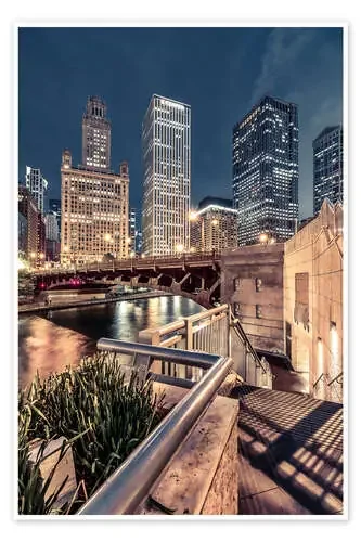 Night Walk Chicago de Sören Bartosch
