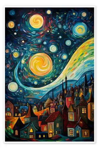 Night Whispers in the City de Michael artefacti