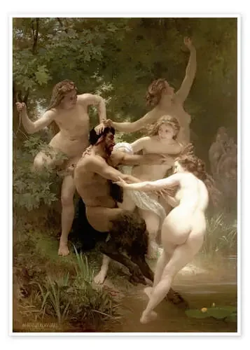 Ninfas y Sátiro de William Adolphe Bouguereau Master Collection