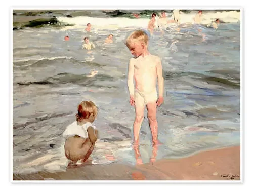 Niños en la playa de Valencia de Joaquín Sorolla y Bastida ARTOTHEK