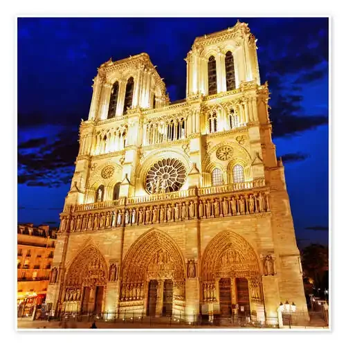 Notre Dame at night Editors Choice