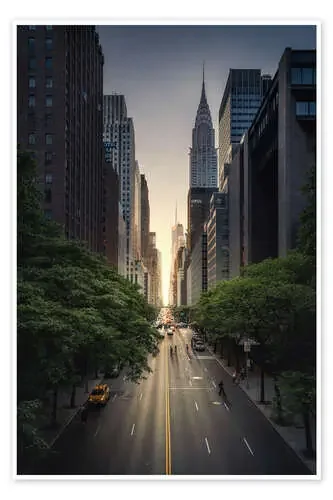 Nueva York al atardecer de Dennis Fischer