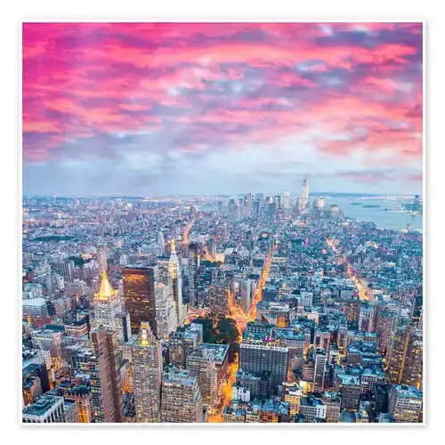 Nueva York con un cielo rosado Editors Choice