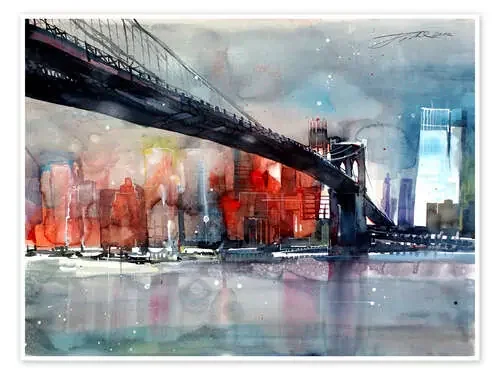 Nueva York, puente de Brooklyn IV de Johann Pickl