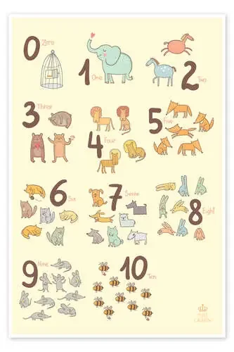 Número de animales (inglés) de Petit Griffin