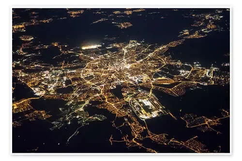 Nuremberg por la noche de Ulrich Beinert
