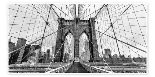 NYC Brooklyn Bridge (monochrome) de Sascha Kilmer
