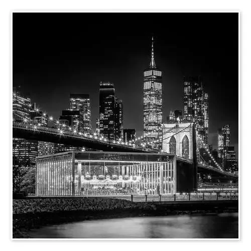 NYC Impression mit Brooklyn Bridge de Melanie Viola