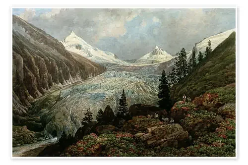 Ober-Sulzbachkees with the Großvenediger, 1834 de Thomas Ender akg-images