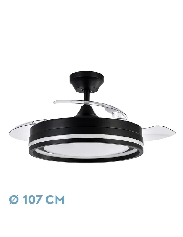 Oferta Ventilador Negro con Mando