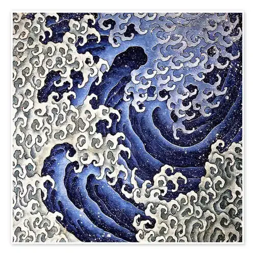Ola masculina de Katsushika Hokusai Master Collection