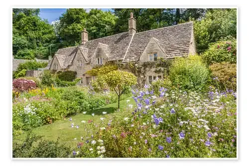 Old Cottages in Bibury, Cotswolds, Gloucestershire (England) de Christian Müringer