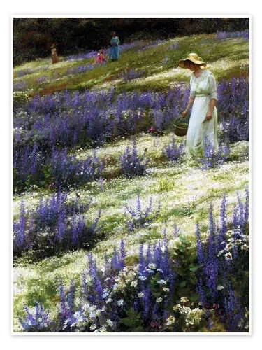On a Hill, 1914 de Charles Courtney Curran Bridgeman Images