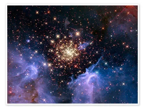 Open star cluster NGC 3603, HST image de NASA Science Photo Library
