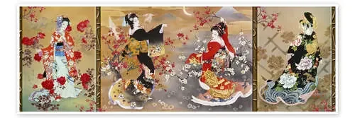 Oriental triptych de Haruyo Morita MGL Licensing