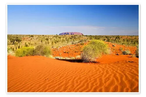 Outback y Uluru en el horizonte de David Wall Danita Delimont