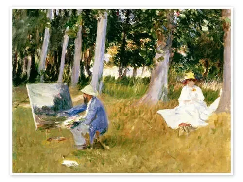 painting Claude Monet, near the forest de John Singer Sargent Master Collection
