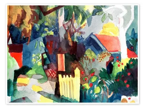 Paisaje con árbol brillante de August Macke akg-images