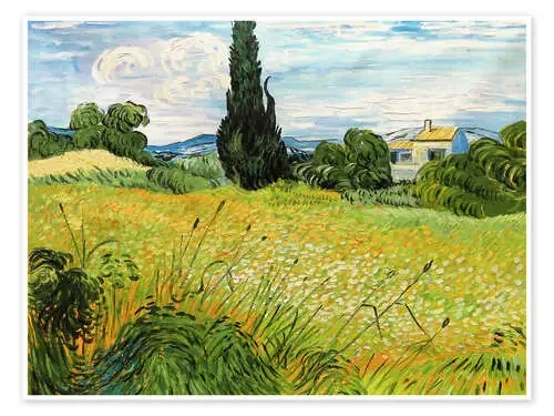 Paisaje con semillas verdes de Vincent van Gogh Master Collection