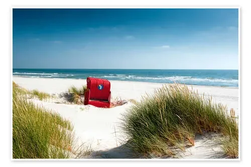 Paisaje de dunas del Mar del Norte de Reiner Würz