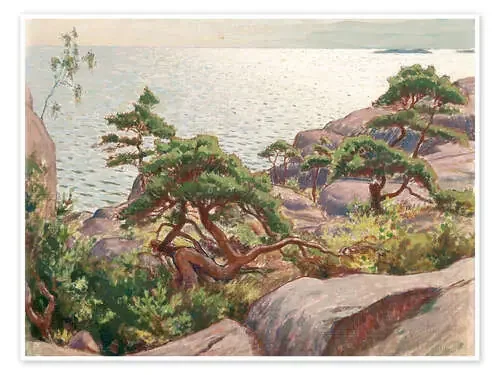 Paisaje de pinos de Väinö Blomstedt Master Collection