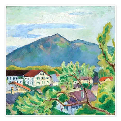 Paisaje de primavera en Tegernsee de August Macke Master Collection