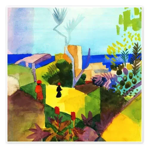 Paisaje en el mar de August Macke Master Collection